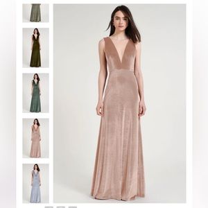 Jenny Yoo Logan Velvet Dress